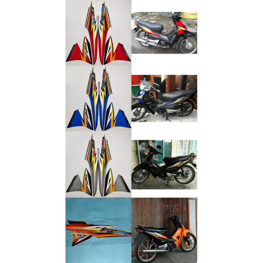 Striping Ori body Honda Supra fit s 2007 2008 stiker bawaan original bodi honda supra fit new supra 
