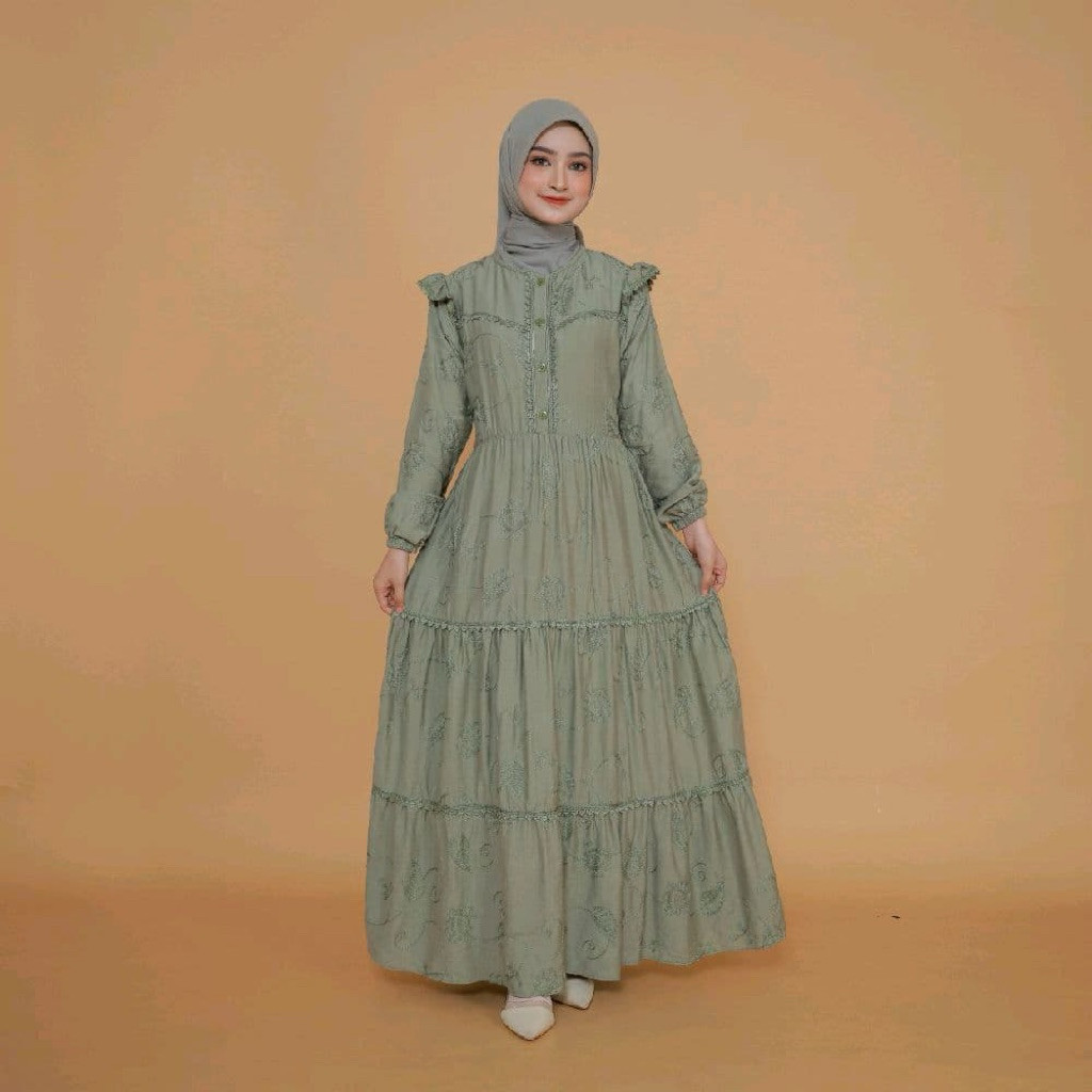 KAYDEN STORE OutfitbyMeta Nadira dress katun bordir premium