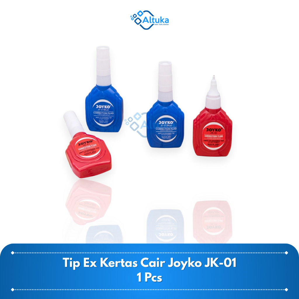

Tip Ex Kertas Cair / Correction Fluid / Cairan Koreksi Penghapus Cair Joyko JK-01