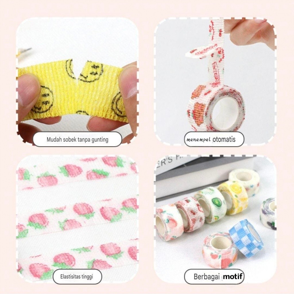 

Perban Jari Pelindung Jari Sport Tape Fingers Tape Wrist Solatip Jari Serbaguna