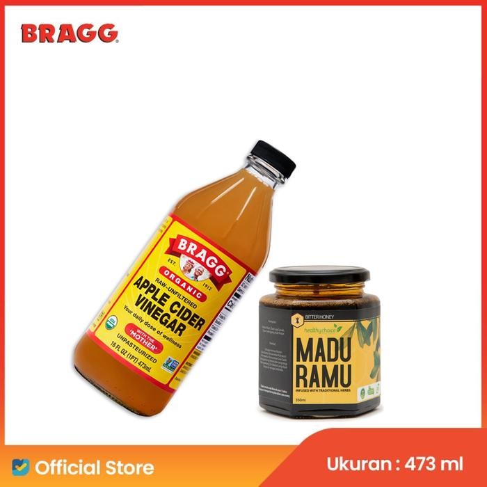 

Bundling Bragg Organic Apple Cider Vinegar 473ml Madu Ramu 350ml