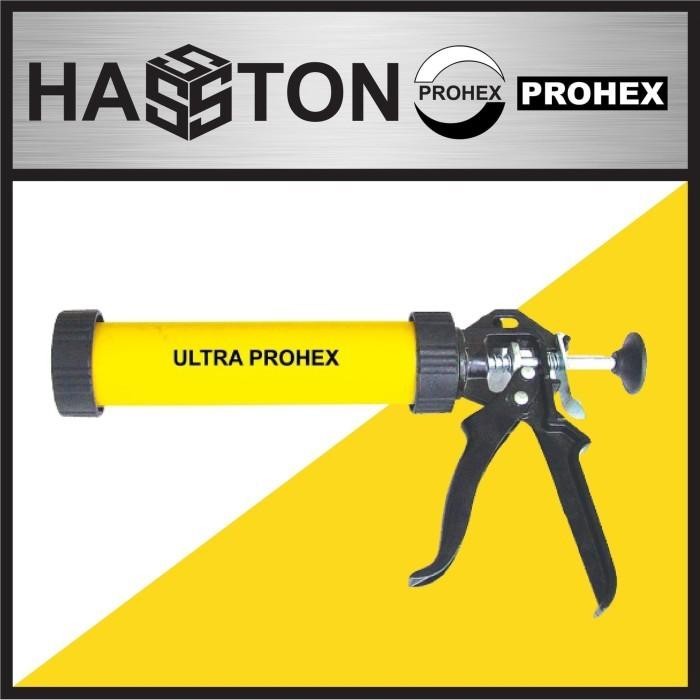 Caulking Gun 15 Inci HASSTON PROHEX – Alat Suntik Lem Silikon

