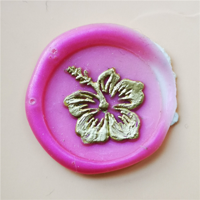 

Hibiscus Wax Seal Stamp Hibiscus Sealing Wax Stamp Kit Hibiscus Wax Stamp Custom Initial Wedding Invitation Wax Seal Kit Persona