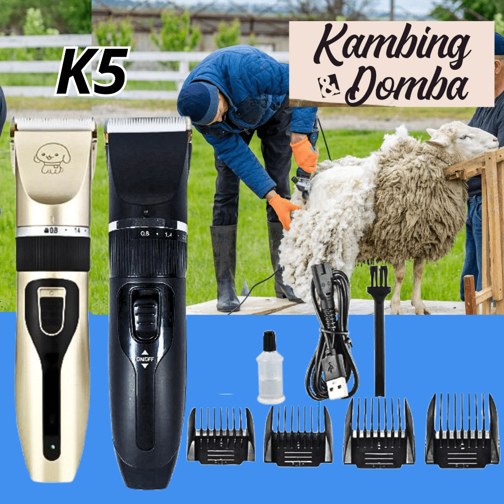 BaoRun K5 Alat Cukur Hewan Kambing Domba Garut Elektrik / Mesin Cukur Bulu Domba Garut Kabing