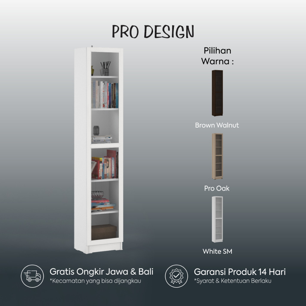 

Pro Design Aquila L 40 FGD Neo Rak Buku / Rak Serbaguna / Rak Display