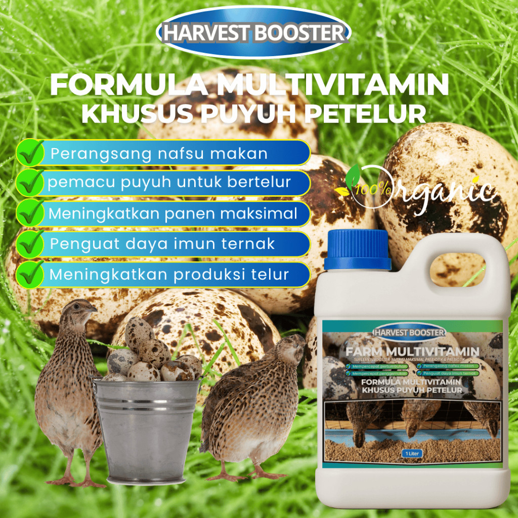 vitamin Puyuh Petelur / Vitamin pemacu  puyuh bertelur lebih cepat / vitamin puyuh cepat bertelur