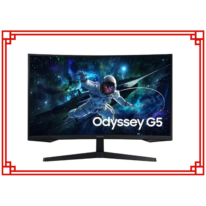 Monitor Samsung LS32CG552EEXXD G5 Curved 32" QHD 165 Hz Panel Lengkung Cocok Untuk PC & Laptop Gamer