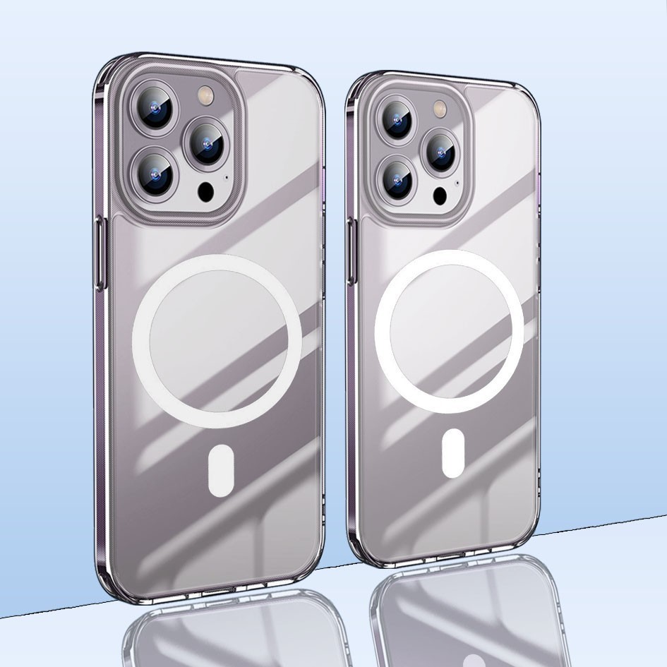 CASE CLEAR MAGSFASE Vivo Y19s Y29 4G Y28 4g Y30 Y36 Y38 Y21 Y20 Y03 Y16  Magnetic Clear Case-GIANTCA