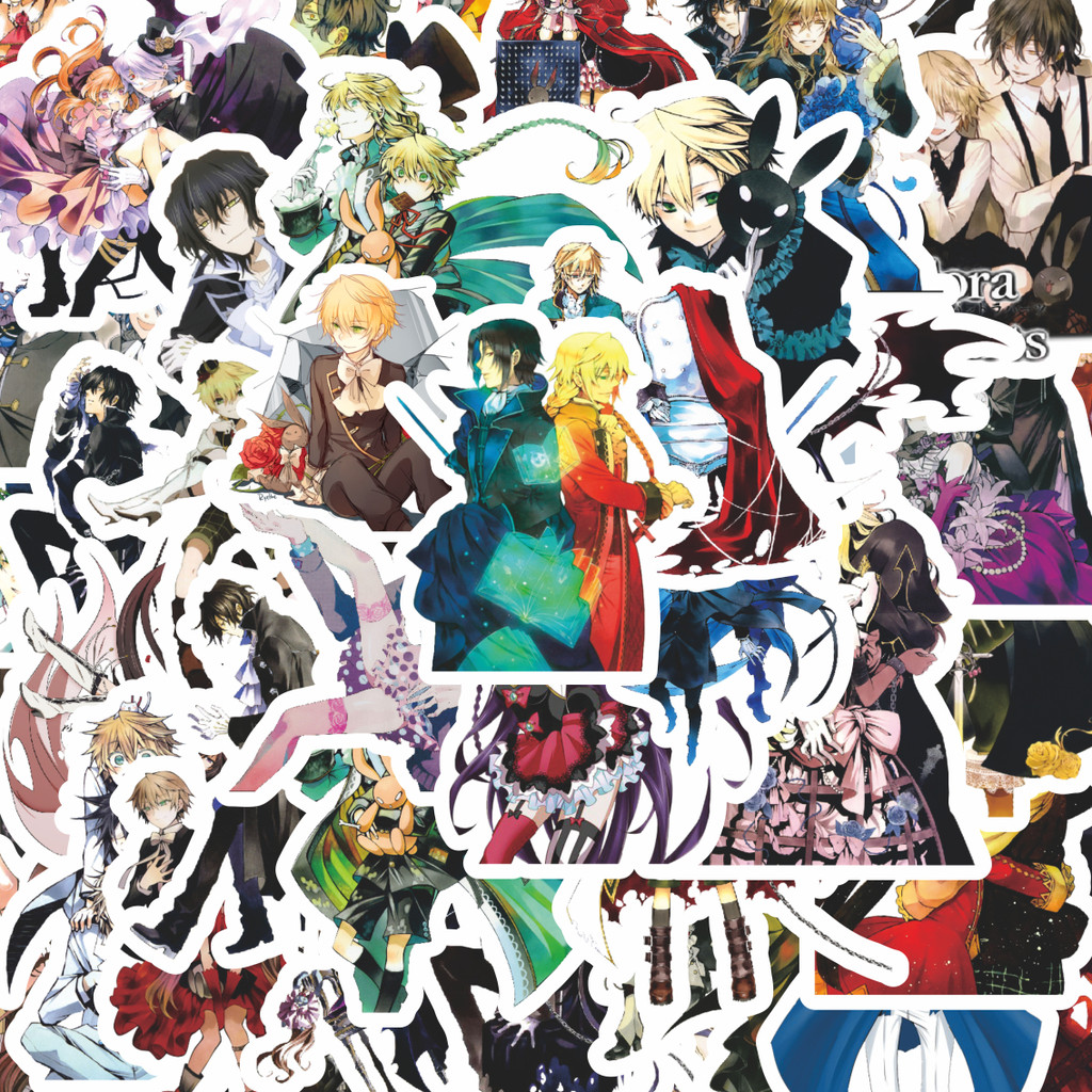 

100PCS Lucu Stiker Anime Series Pandora Hearts Mix 1 Stiker Aesthetic Stiker Anti Air Stikers Berperekat Waterproof sticker decal buat Motor Helm Buku Journal Koper Casing HP Laptop Botol Minum Hadiah anak
