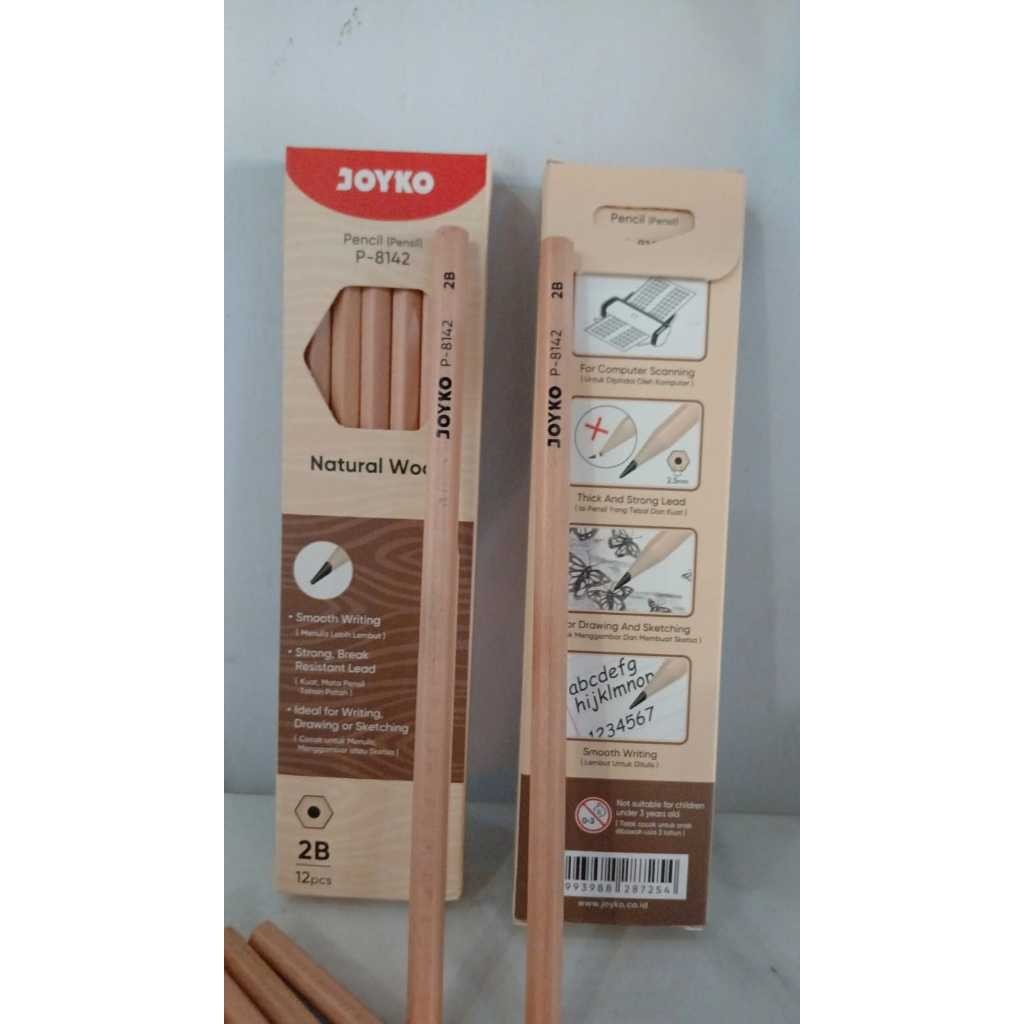 

Paket Hemat Pensil Joyko Natural Wood isi 12 pcs Paket Sekolah cbj