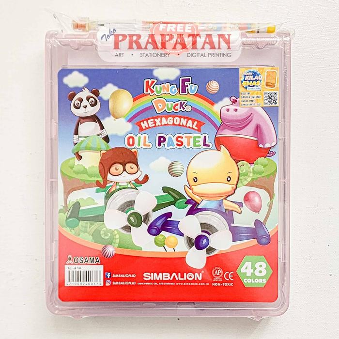 

Simbalion Kungfu Duck Hexagonal Oil Pastel Set | Crayon Minyak - KF-12A