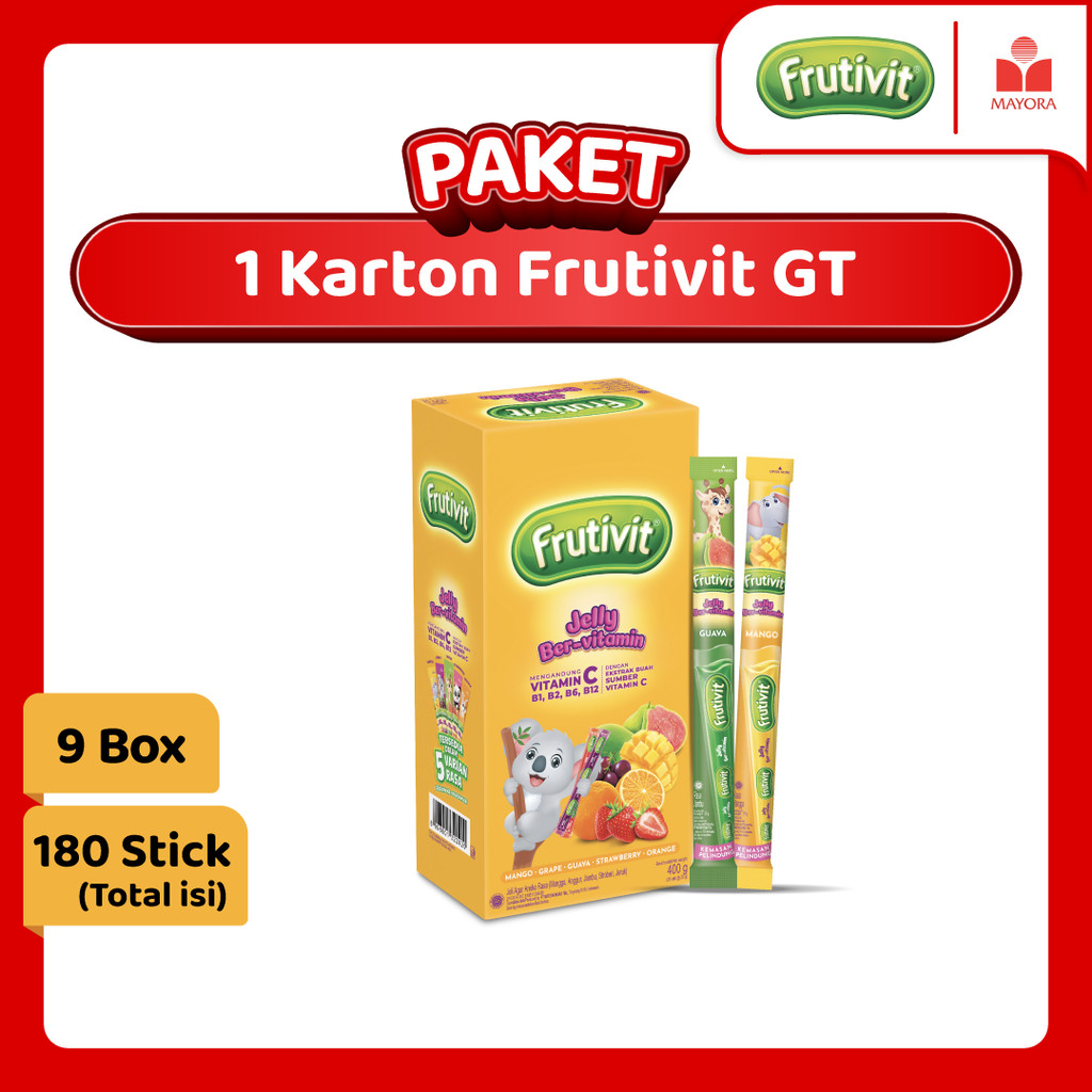 

Paket 1 Karton Frutivit GT Jelly Ber-vitamin