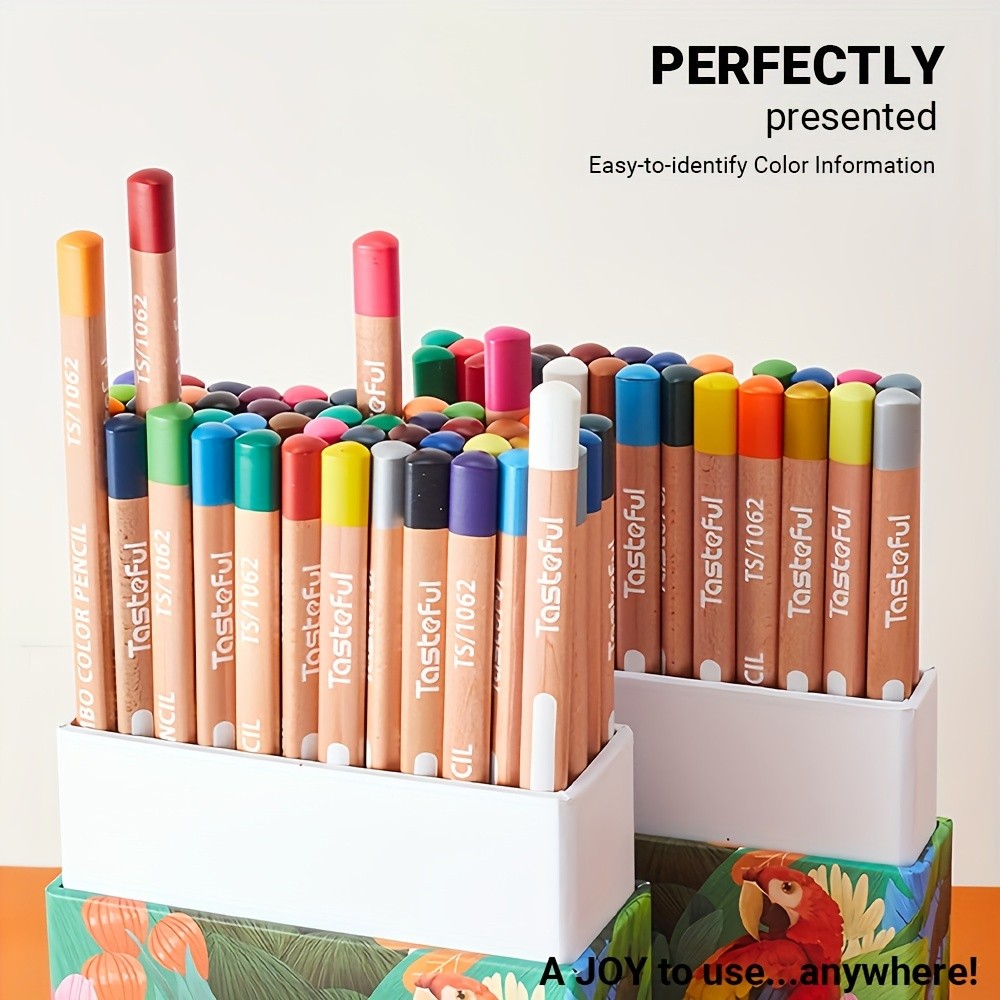 

Premium Coloring Pencils with Quality 3.8mm Soft Core Leads, Triangular Grip Colored Pencils for Artists Drawing Supplies