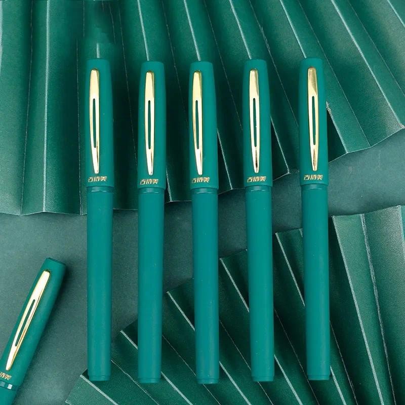 

Lot Large Capacity Ink Gel Pens Geeen 0.7mm/1.0mm Writing Gel Pens Stationery for School Office Large Capacity Green Neutral Pen