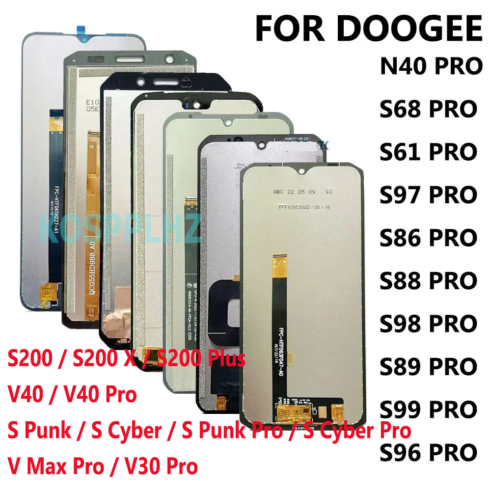 For Doogee S98 S88 V40 Pro S96 Pro S90 S97 S98 Pro LCD Screen DOOGEE Blade GT / 10 MAX LCD DOOGEE S2