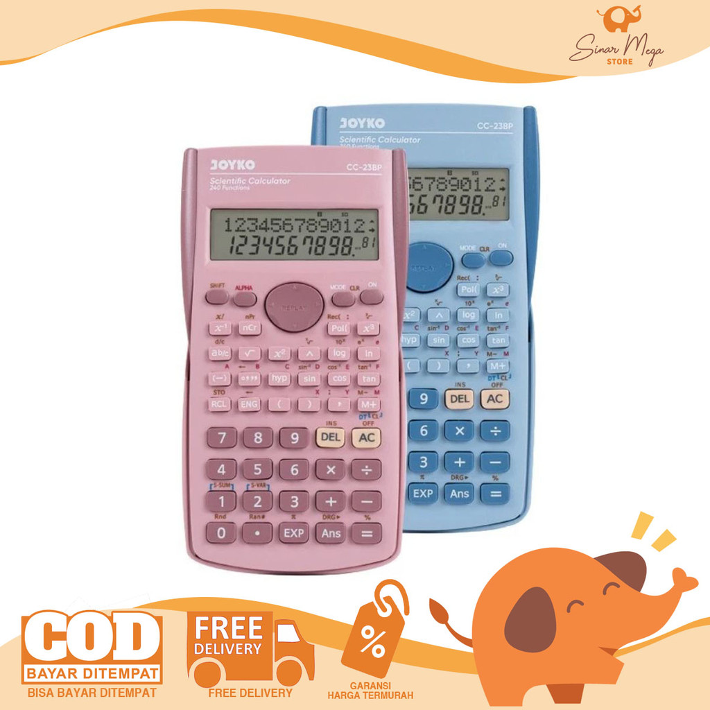 

Joyko Kalkulator Ilmiah Scientific Calculator 240 Functions CC-23BP