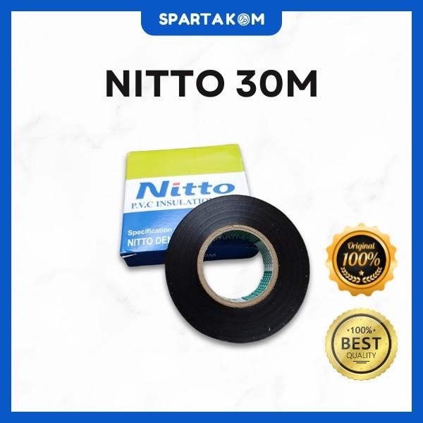 

Lakban Hitam Nitto 30M Isolasi Kabel Listrik Solatip PVC Insulasi Kuat