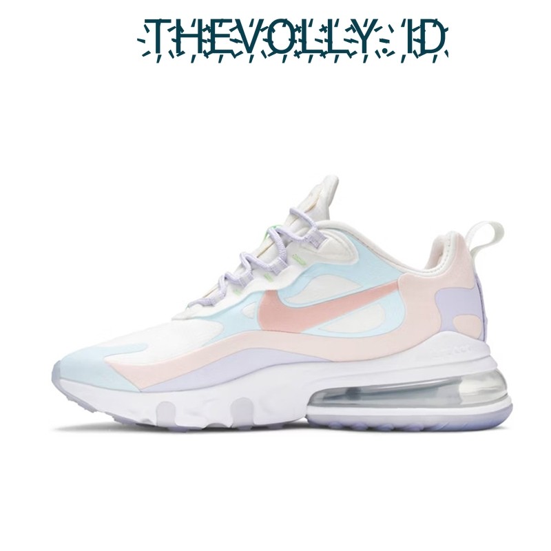 Sepatu Nike Air Max 270 React Peach Blue BNIB Original / Sneakers Pria