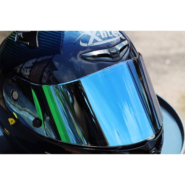 Visor Helm Nolan X-Lite Xlite X802RR X802R X802 X706 Race Iridium Blue