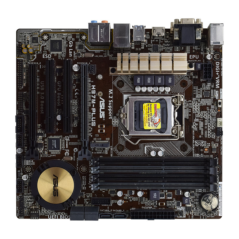ASUS H97M-PLUS Motherboard  Intel H97 1150 Motherboard DDR3 32GB support 4150 4170 4360 4460 4570 46