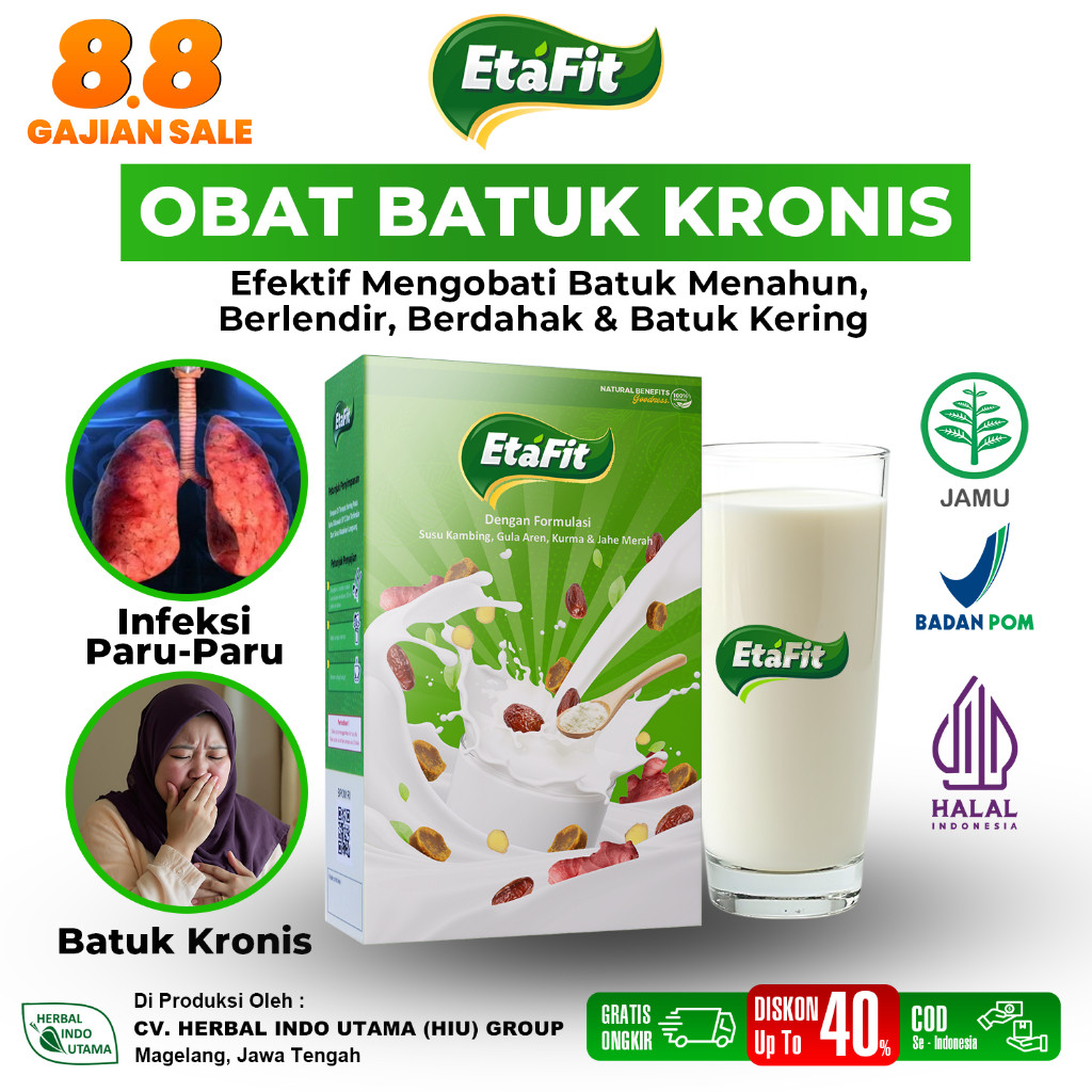 

SUSU DETOX BATUK KERING, BERDAHAK, BERLENDIR, MENAHUN BERDARAH - ETAFIT Susu Kambing Etawa ASLI 100%