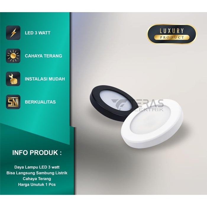 Lampu Downlight Outbow COB LED Spot 3 Watt Slim