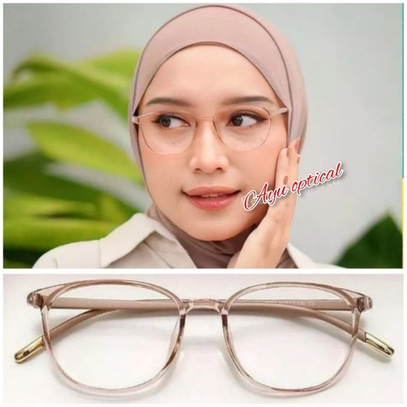 kacamata minus wanita Lentur Oval photocromic anti radiasi 5004