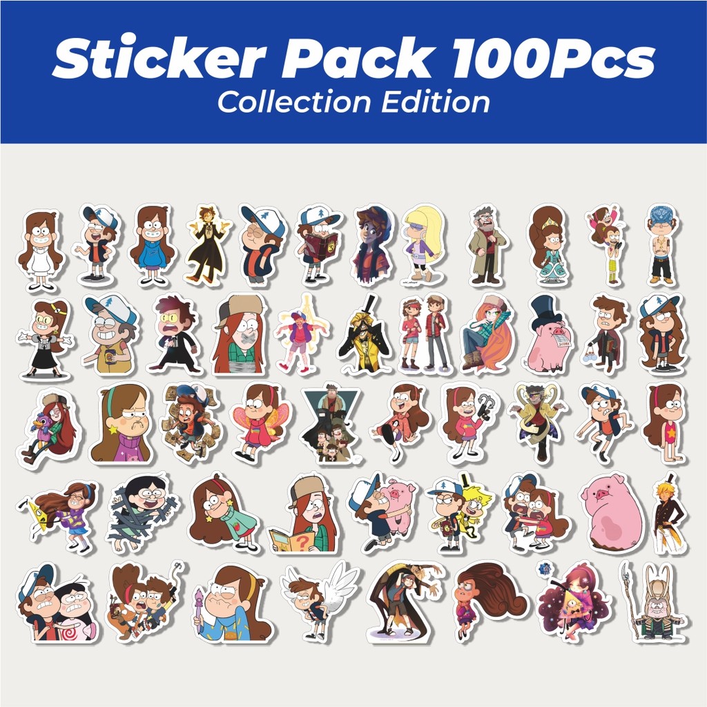 

Hot Stiker Kartun Series Gravity Falls Karakter Mix 4 Lucu Anti Air Stikers Berperekat Waterproof Sticker Decal Buat Motor Helm Buku Journal Koper Casing HP Laptop Botol Minum