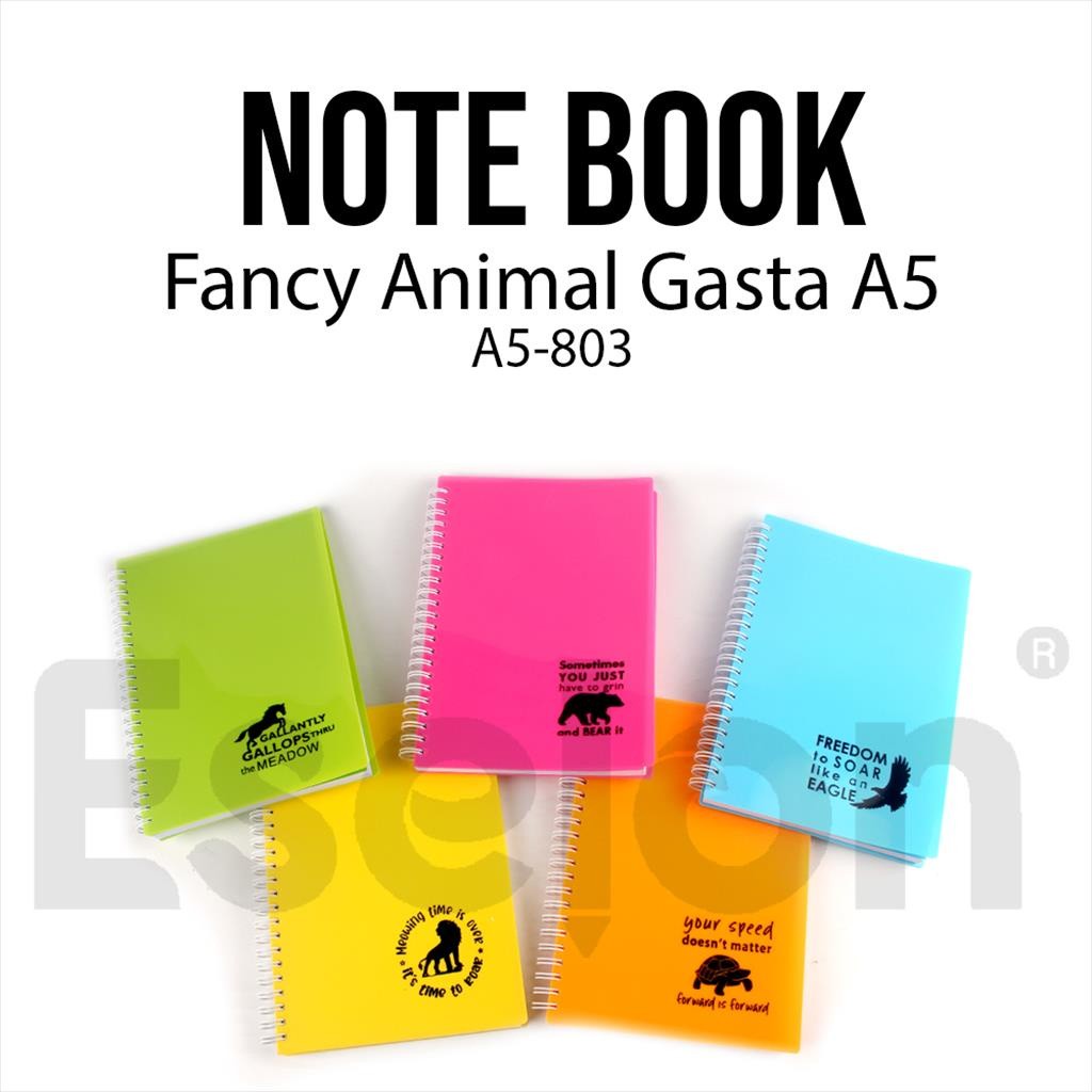 

♚Diary A5 Spiral Animal Gasta 80lembar 803 / Notebook Fancy A5♚