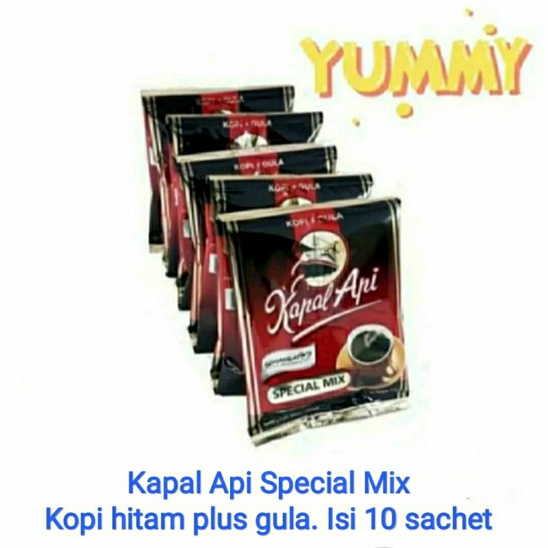 

kopi bubuk plus gula kapal api special mix isi 10 sachet