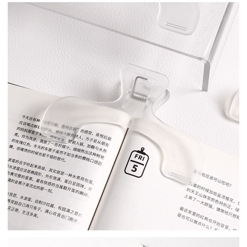 

ins transparent treasure cover head book clip book clip practical note clip student fixed book clip ticket clip reading book