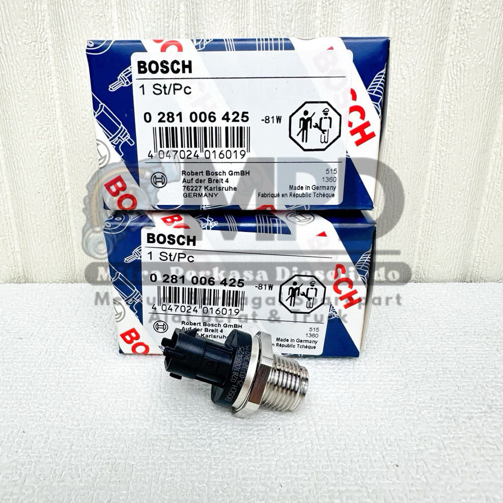 Sensor Pressure Common Rail Komatsu PC200-8 PC200 8 0281006425 BOSCH Genuine
