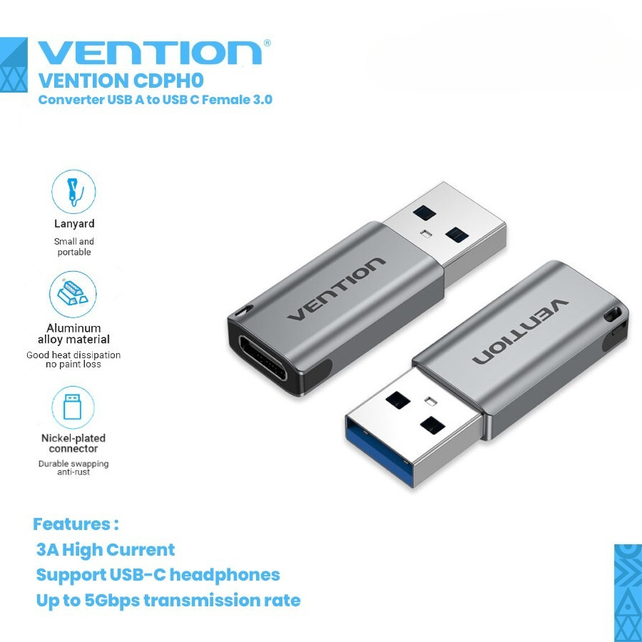 

VENTION CDPH0 Converter USB A to USB C Female 3.0