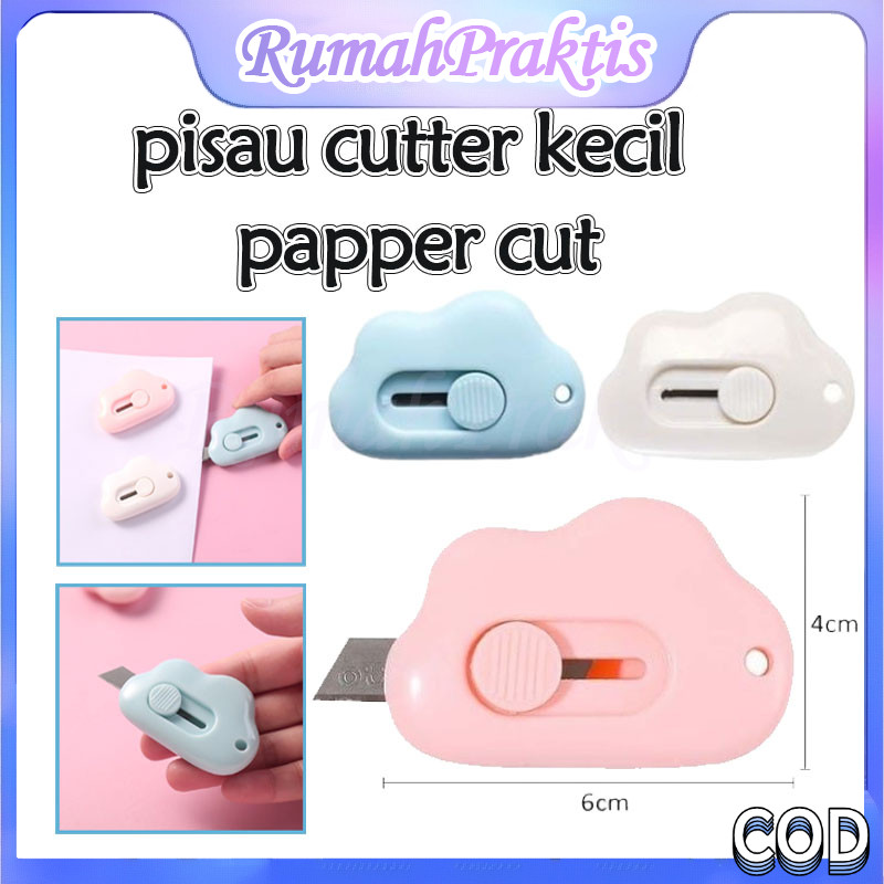 

pisau pemotong mini/pisau pemotong kertas mini portable/ karakter lucu pisau cutter awan mini / cutter mini pisau kecil bentuk awan/