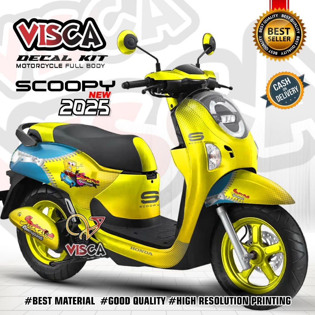 Decal Scoopy Full Body 2025 Stiker Scoopy Lagi Viral 2025 Decal Scoopy Full Body 2025 Striping Scoop