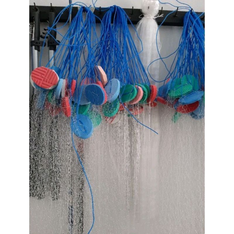 Jaring Ikan Siap Pakai tinggi  (setengah meter) Panjang 50m pemberat timah jaring ikan murah jaring 