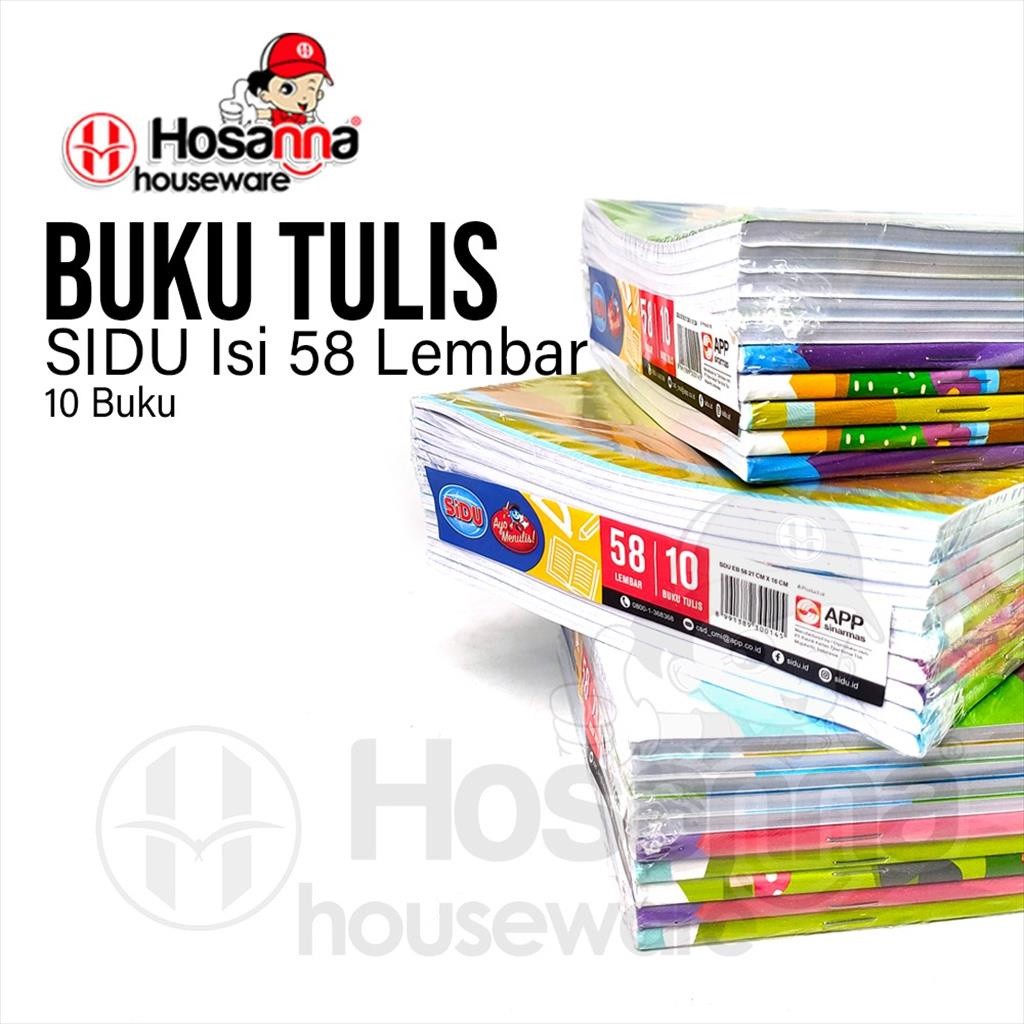 

❤️️10pcs Buku Tulis SIDU Garis 58 lembar / 1pack Buku Tulis SIDU❤️️