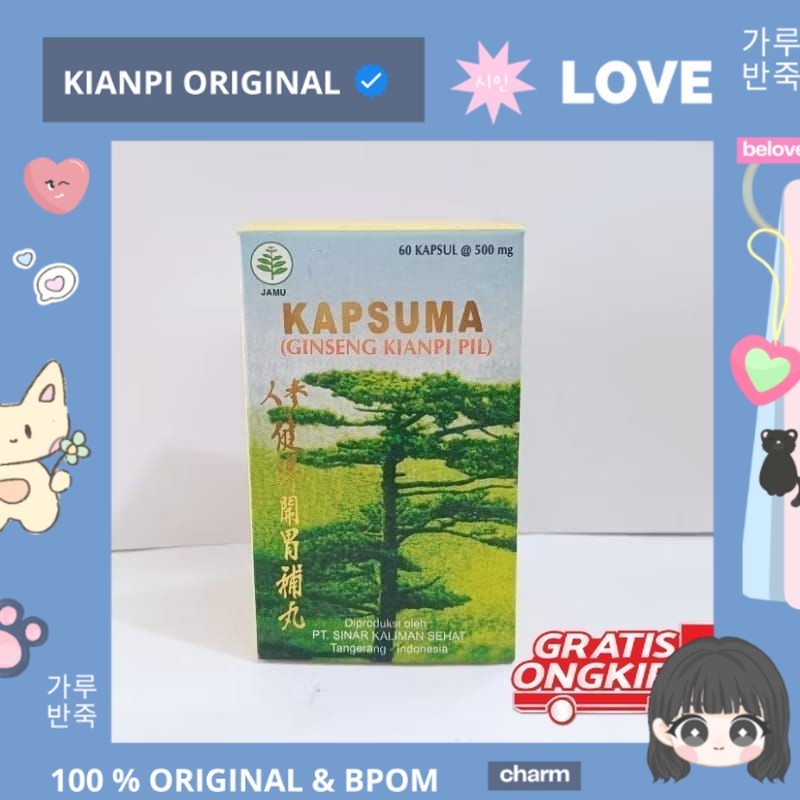 

PROMO MERDEKA !!! CN Kapsuma Ginseng KianPi Pil (1Botol @60Kapsul) 100% ORIGINAL & BPOM