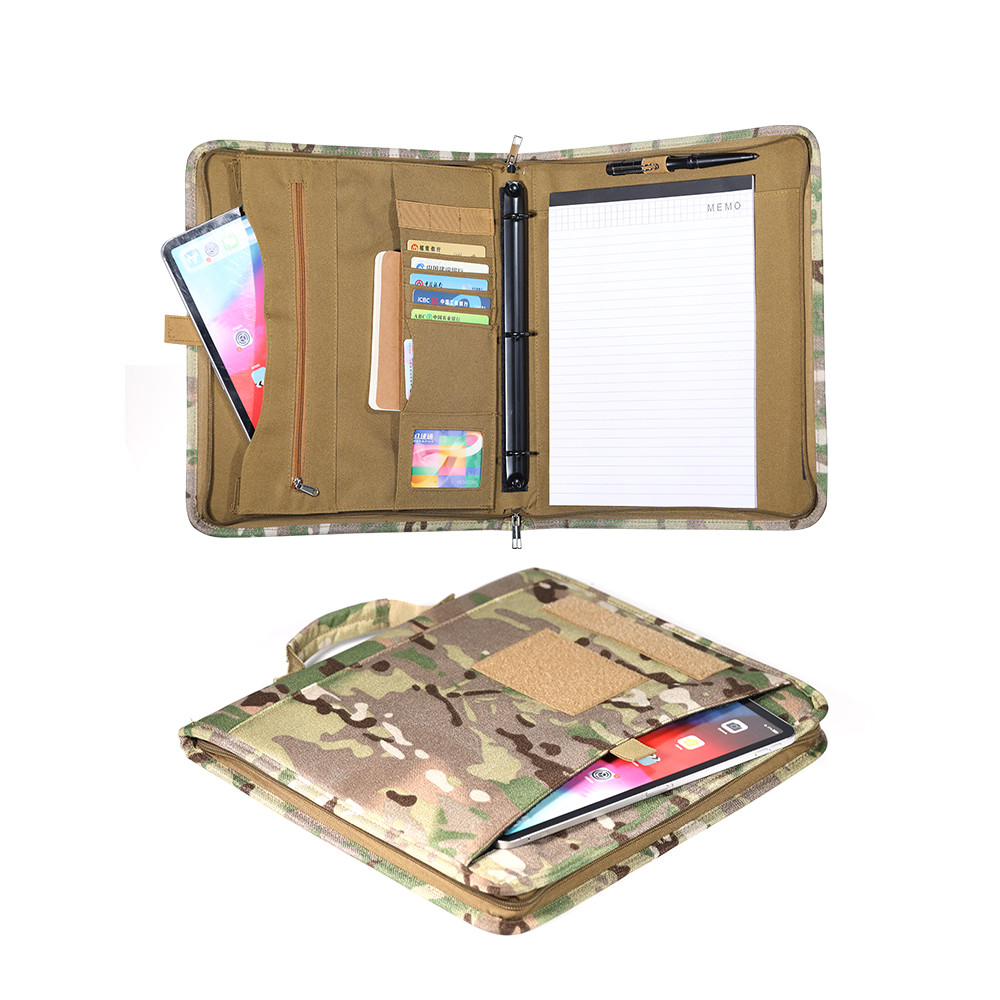 

Kosibate Outdoor Padfolio Ring Binder Memorandum A4 Weatherproof Tactical Notebook