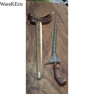 keris jalak ngore pamor bonang rinenten original sepuh otentik jaminan WR3