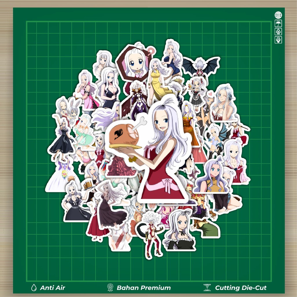 

HOT 50 PCS STIKER Stiker Anime Series Fairy Tail Karakter Mirajane Stiker Fashion Cars Decal Dingin Kartu Album Custom Vinyl Anti Air- Sticker Aesthetic Buku Journal Koper Casing HP Tablet Laptop Helm Motor Botol Minum