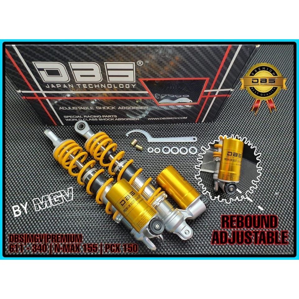 Shock DBS Premium 116 E Series 722 NMax155 Old PCX150 Shockbreaker Tabung Bawah Steering Dumper Non 