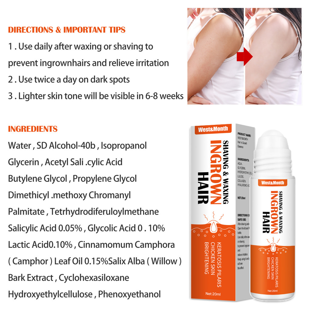 

Esensi Roll-On Rambut West&Month, Serum Perawatan Kulit yang Melembapkan dan Menenangkan Setelah Pencukuran