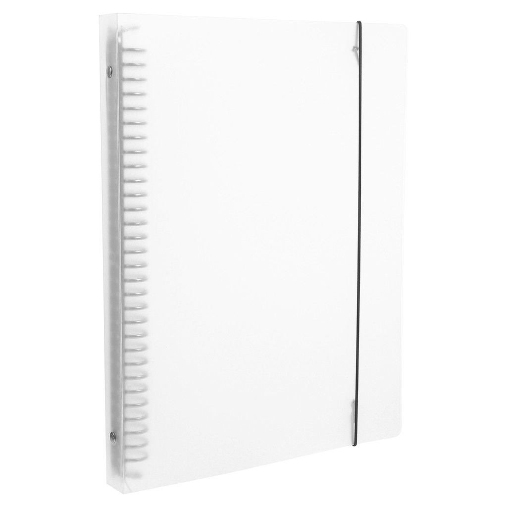 

Transparent Loose Leaf Binder Cover A4 30 Holes PP Material Waterproof Notebook Shell Document ganizer School Supplies