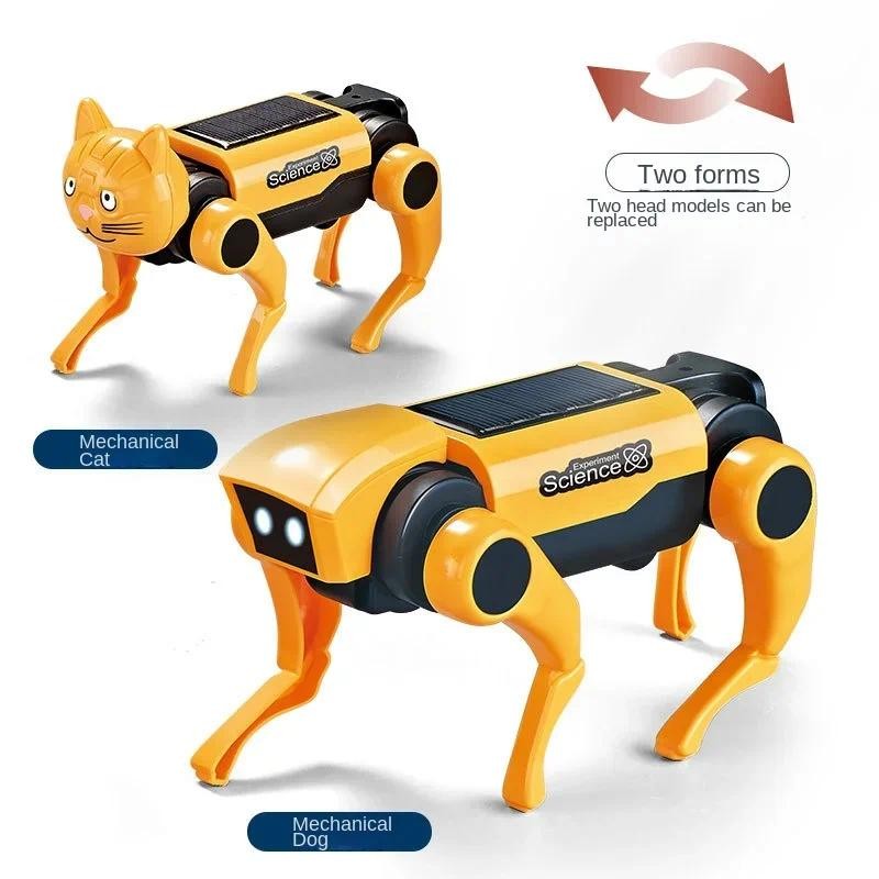 Robot Dog Electric Mechanical Dog Science Education Diy Assembled Solar Mechanical Dogs Electric Mec