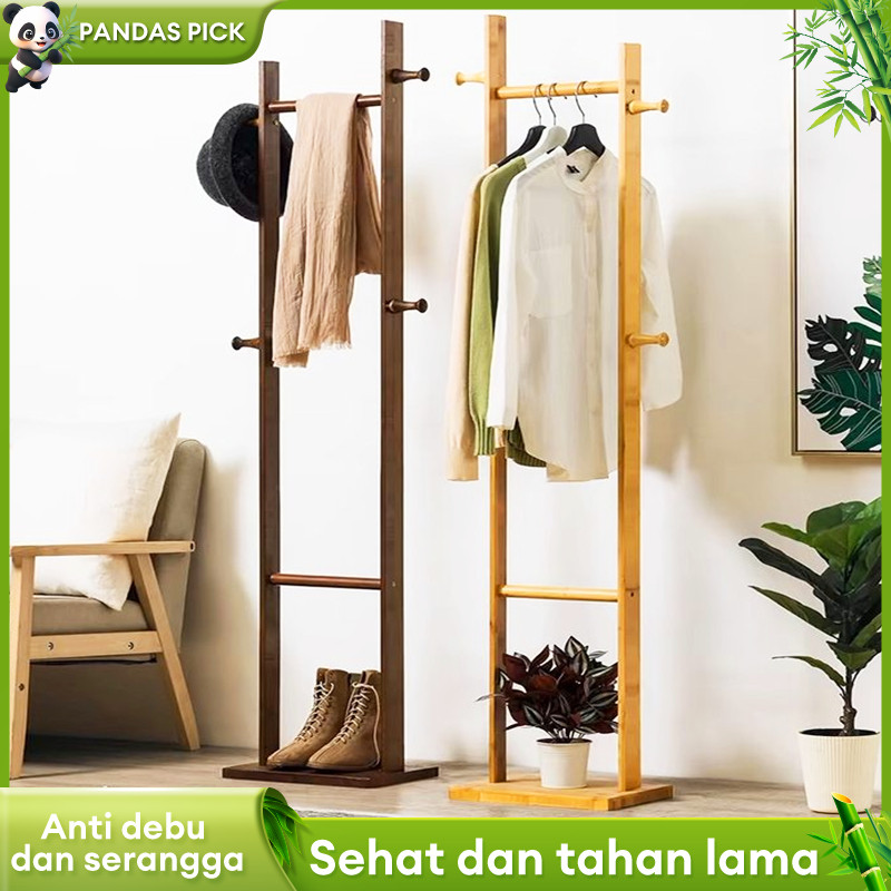 Stand Hanger Rak/Rak mantel kayu/kayu Gantungan Baju/Coat Rack Gantungan Tas Dan Topi Multifungsi/Ga
