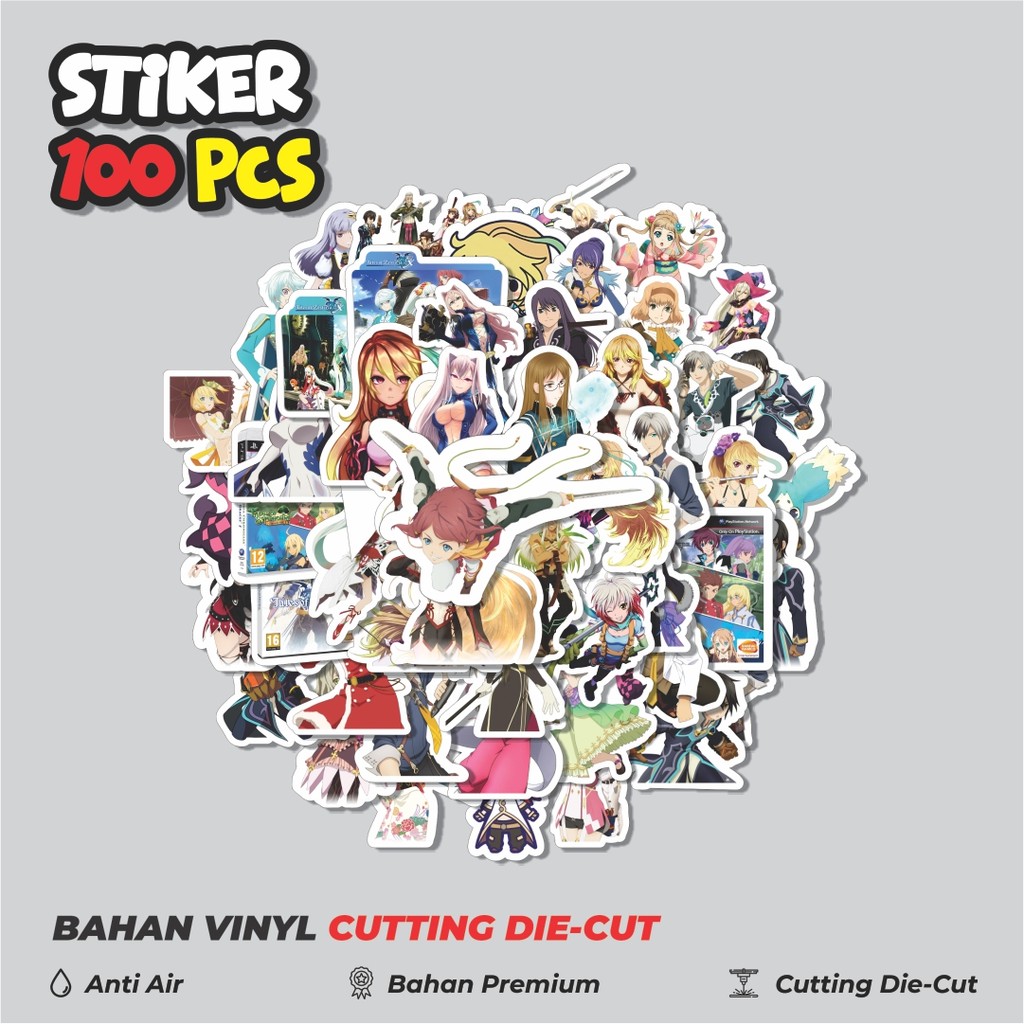 

Terbaru! 50 pcs Stiker Game Series Tales Of Series Karakter Mix 3 Dekorasi Lucu Kreatif untuk Notebook, Skateboard, HP