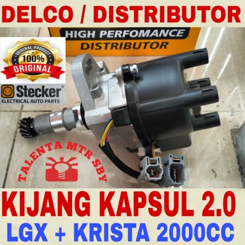 DELCO KIJANG KAPSUL EFI 2.0 LGX - KRISTA 2000CC DISTRIBUTOR ASSY MEREK STECKER ORIGINAL