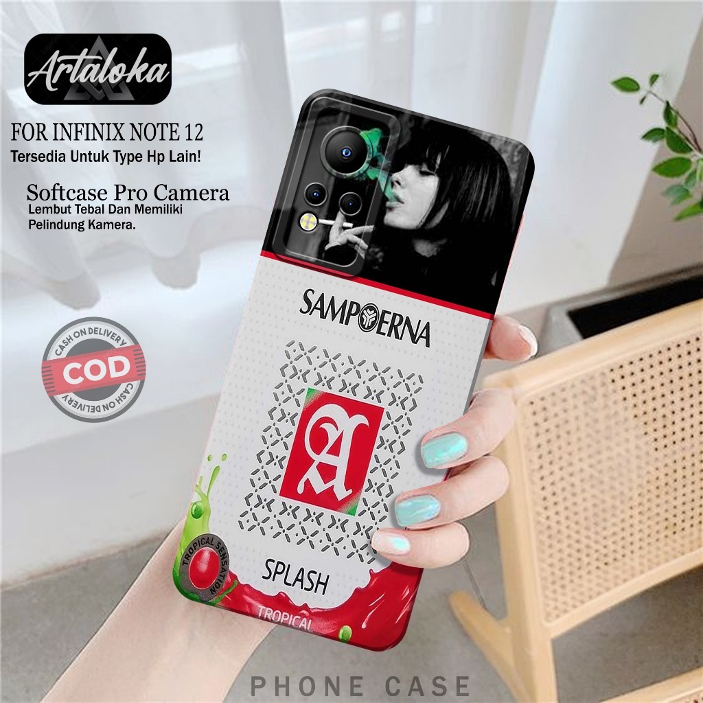 Case Hp Infinix Note 12 Fashion Case RK Softcase Infinix Note 12 Silikon TPU Pro Camera Casing Infin