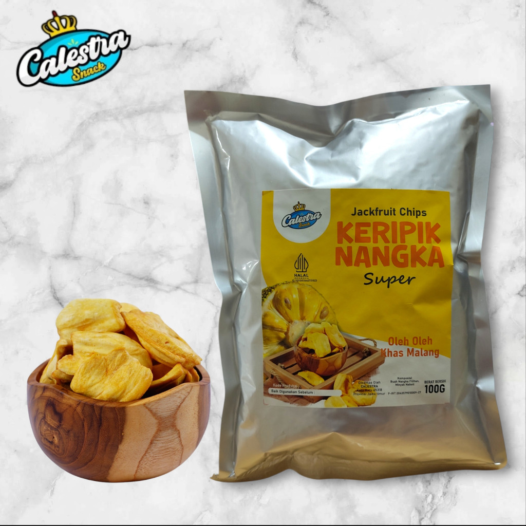 

Keripik Nangka Super Calestra Snack 100GR - Kriuk Gak Ada Duanya